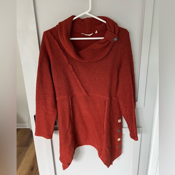 SOFT SURROUNDINGS  burnt orange women’s pullover knit sweater small - Picture 6 of 8
